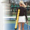 Pickleball Picker Upper Holds 14 Balls Pickleball Ball Picker Tube with Shoulder Strap