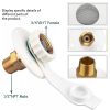 RV Water Inlet Connection Flange Brass RV City Water Fill Entry with Check Valve for RV Camper Marine Trailer