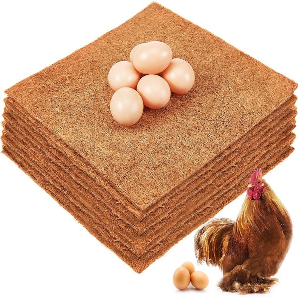 8pcs Reusable Chicken Nesting Pads Farms Hens Nest Bedding Mats