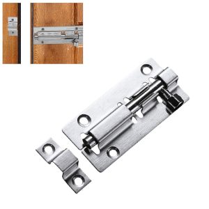 Stainless Steel Door Lock Bolt for Home Security 1.5-12 Inch Sliding Door Window Latch