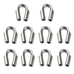 Stainless Steel Tube Thimbles 6mm 8mm 10mm 12mm Wire Rope Cable Thimble