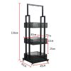 Store Retail Rack 3-tier Makeup Stand Metal Wire Snack Drink Display Cart