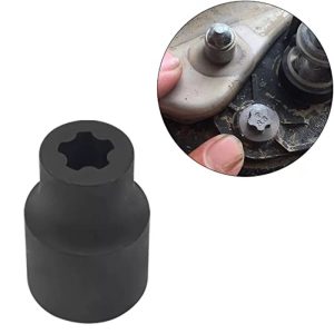 1/2" Dr Tesla Drive Socket 5 Angle Tooth Five-flower Screw for Tesla for Removal Battery Covers