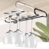 Under Cabinet Wine Glass Racks Stemware Holder Glass Storage Hanger Organizer