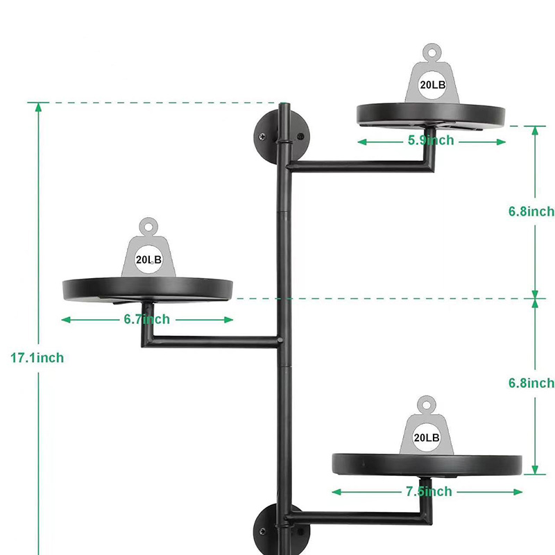 3-tier Wall-mount Plant Rack Rotating Window Plant Shelves to Enhance Home Decor