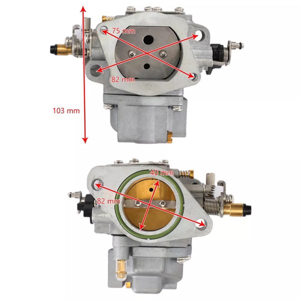 Yamaha Carburetor Carb 66T-14301-02 fit for Yamaha Outboard 40HP E40XMH 2 Stroke