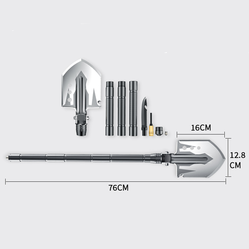 Camping Shovel Survival Shovel Folding Multi-Purpose Outdoor Shovel Hiking Backpack Garden Dig Hole Gardening Tools