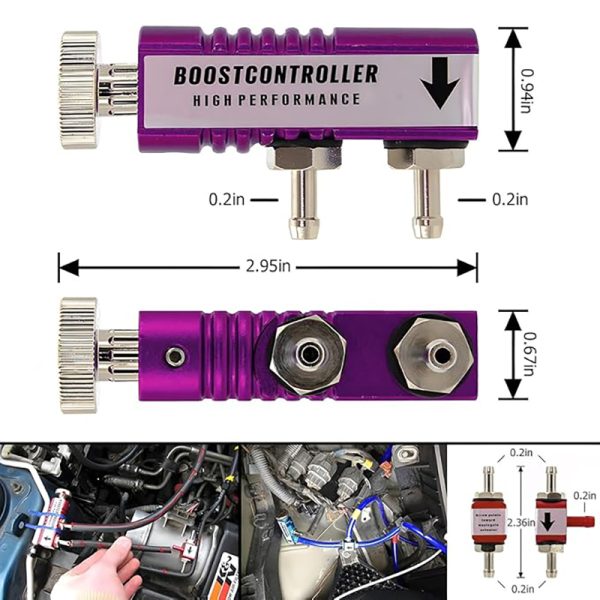 Car Boost Controller High Performance Universal adjustable Manual Turbo Boost Adjustment