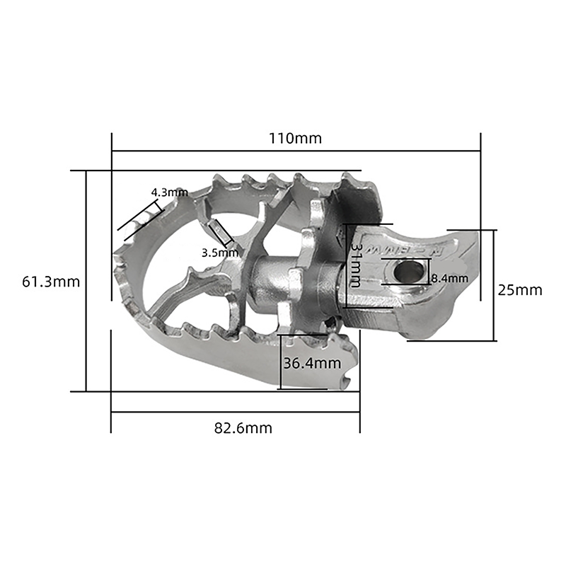 Motorcycle Foot Pegs For BMW 700 800 R1200GS R1250GS ADV Motorcycle Stainless Steel FootRest