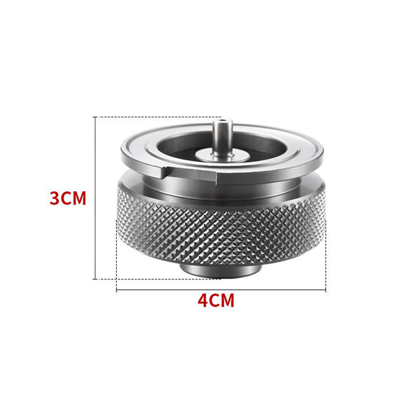 1pcs Aluminium Alloy Gas Tank Adapter Outdoors Camping Gas Converter Burner