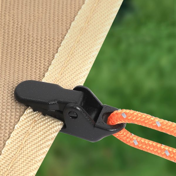 Awning Tent Clip Clamps Heavy Duty Push-type Clips Camping Survival Tool