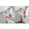 Bathroom Folding Grab Bar Flip Up Toilet Safety Rail Wall Mounted Non Slip Waterproof Grab Bar