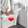 Bathroom Folding Grab Bar Flip Up Toilet Safety Rail Wall Mounted Non Slip Waterproof Grab Bar