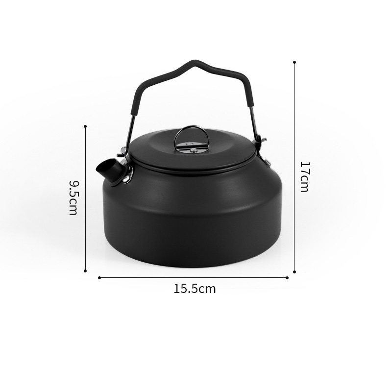 1.35L 1.6L Camping Water Kettle Portable Tea Kettle for Travel Mountaineering Fishing