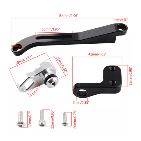 Car LSA Billet Throttle Cable Bracket Fit for Lokar Throttle Cables