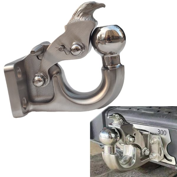 Heavy Duty Tank 300 Tow Bar Trailer Hitch 304 Stainless Steel Truck Trailer Hook Lock