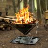 Outdoor Folding Barbecue Stove Thick Stainless Steel Camping Picnic Charcoal Fire Pit