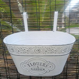 Vintage Flower Pot Iron Hanging Basin Flower Pot Window Flower Plant Holder