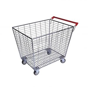 Warehouse Mesh Cage Trolley Large Wire Mesh Trolley for Supermarket Warehouse