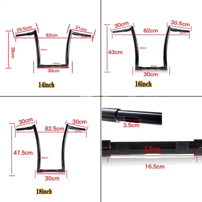 Harley-Davidson Motorcycle Handlebar Harley-883 Direction Handlebar Ape Hanger Handlebar