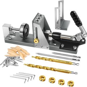 Two styles Pocket Hole Jig Kit Professional and Upgraded All-Metal Pocket Screw Jig