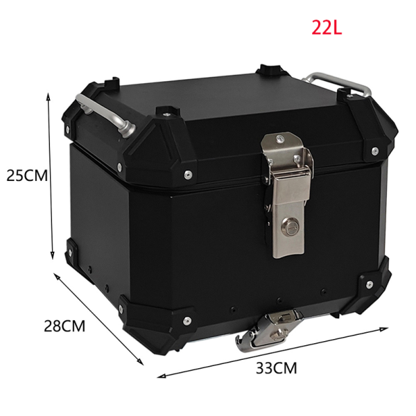 Motorcycle Back Box Travel Storage Box Aluminium Top Case Rear Luggage Box