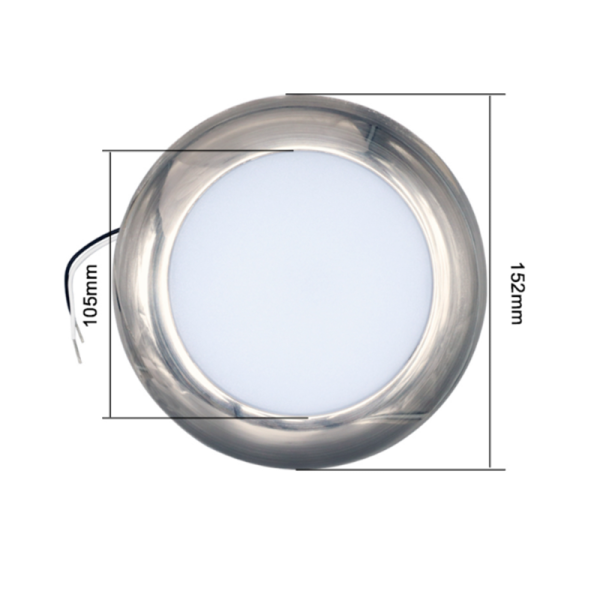 LED Boat Ceiling Light Modern Surface Mount Round Marine LED Ceiling Lights for Boat Car RV