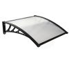 Home Door Awning Window Outdoor Canopy Awning Patio Cover UV Sun Rain Shelter Shield with Accessories 60cmx60cm