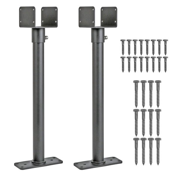 2Pack 3.6" Saddle Stainless Steel Roof Riser Beam Bracket For Patio Pergola 18-1/4 Inches High