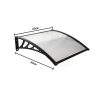 Home Door Awning Window Outdoor Canopy Awning Patio Cover UV Sun Rain Shelter Shield with Accessories 60cmx60cm