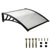 Home Door Awning Window Outdoor Canopy Awning Patio Cover UV Sun Rain Shelter Shield with Accessories 60cmx60cm