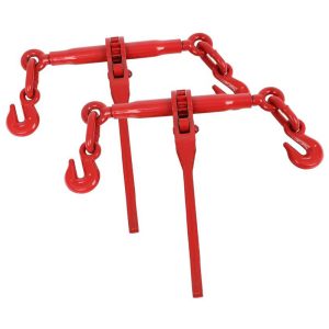 2 pcs Chain Binder Ratchet Binder with 1 Ton Or 2.4 Ton Safe Working Load Load Binder for Industrial Agricultural Traction Applications