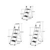 Herringbone Ladder 3-5 Step Stairs Thickened Household Folding Ladder Indoor And Outdoor Multi-Functional Anti Slip Ladder