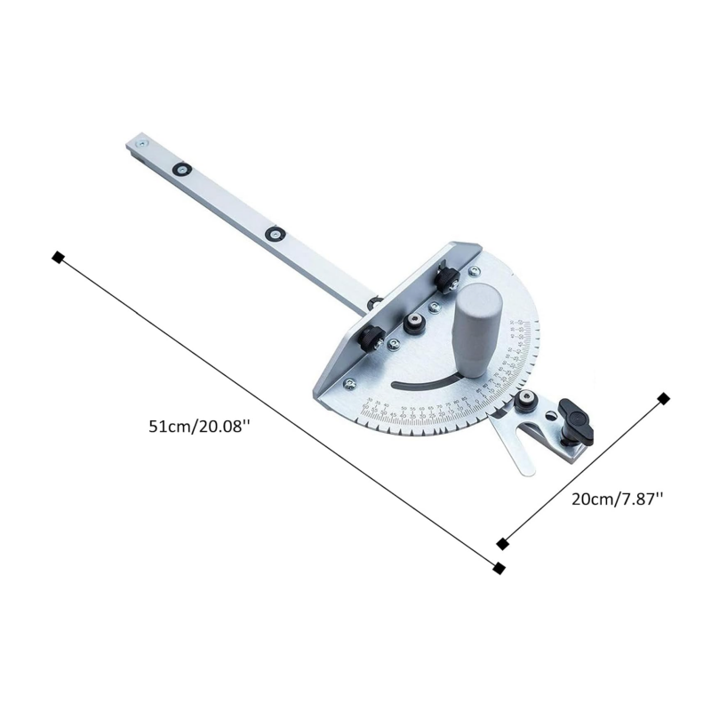 Miter Gauge With Track For Table Saw Router Miter Saw Protractors Angles