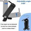 3pcs Roof Riser Beam Bracket Angle Adjustable Beam Mount Kit for Porch Pavilion Courtyard