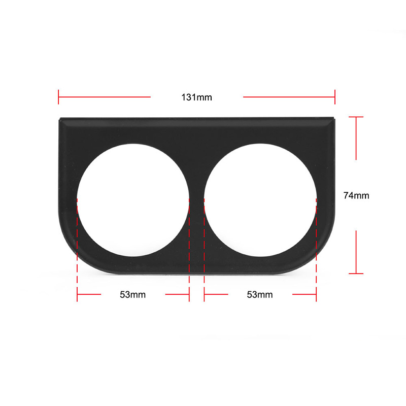 2 Hole Gauge Mounting Panel 52mm Car Double Holes Instrument Bracket