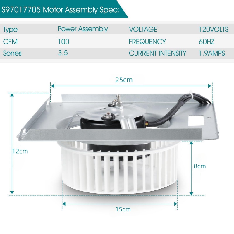 S97017705 Bathroom Fan Bathroom Exhaust Fan Motor Replacement