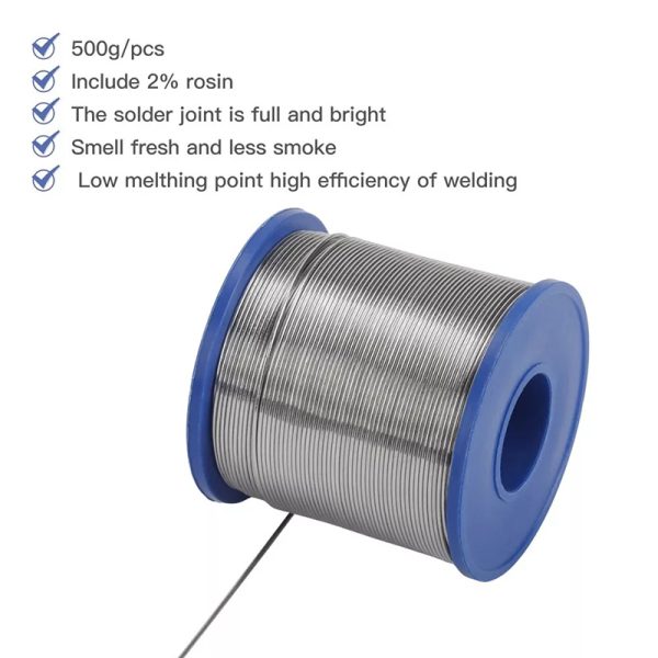 2.0mm Solder Wire Tin Lead Flux Reel Tube Core Soldering 60/40 Electronic Iron Repair 500G