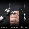 Titanium EDC Multifunctional Tool Camping Defense Tool Glass Breaker Waterproof Pill Case