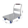 Heavy Duty Platform Truck Flat Cart Hand Trucks 1500 to 2000Lbs Steel Push Cart Dolly with Brake Design Large Flatbed Trolley