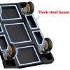 Heavy Duty Platform Truck Flat Cart Hand Trucks 1500 to 2000Lbs Steel Push Cart Dolly with Brake Design Large Flatbed Trolley