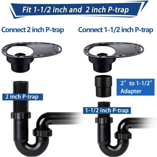 Upgrade Tub Drain Rough-In Kit For Freestanding Bathtub With Brass Pipe And ABS Pipe