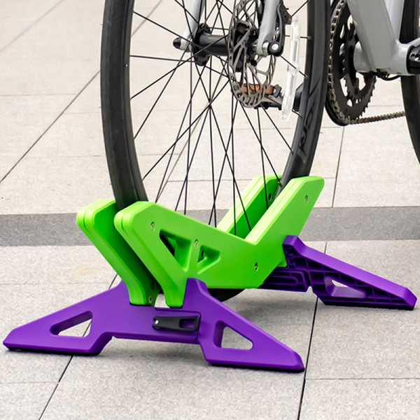 Bike Parking Rack Adjustable Bicycle Floor Stand Cycling Parking Wheel Stand