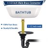 Upgrade Tub Drain Rough-In Kit For Freestanding Bathtub With Brass Pipe And ABS Pipe