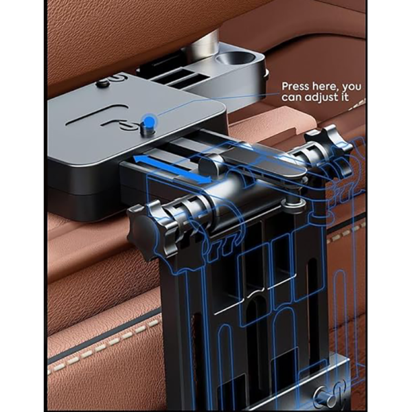 Car Seat Back Table Tray Portable Car Work Table Folding Table Stand for Phone & Tablet