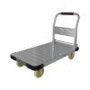 Heavy Duty Platform Truck Flat Cart Hand Trucks 1500 to 2000Lbs Steel Push Cart Dolly with Brake Design Large Flatbed Trolley