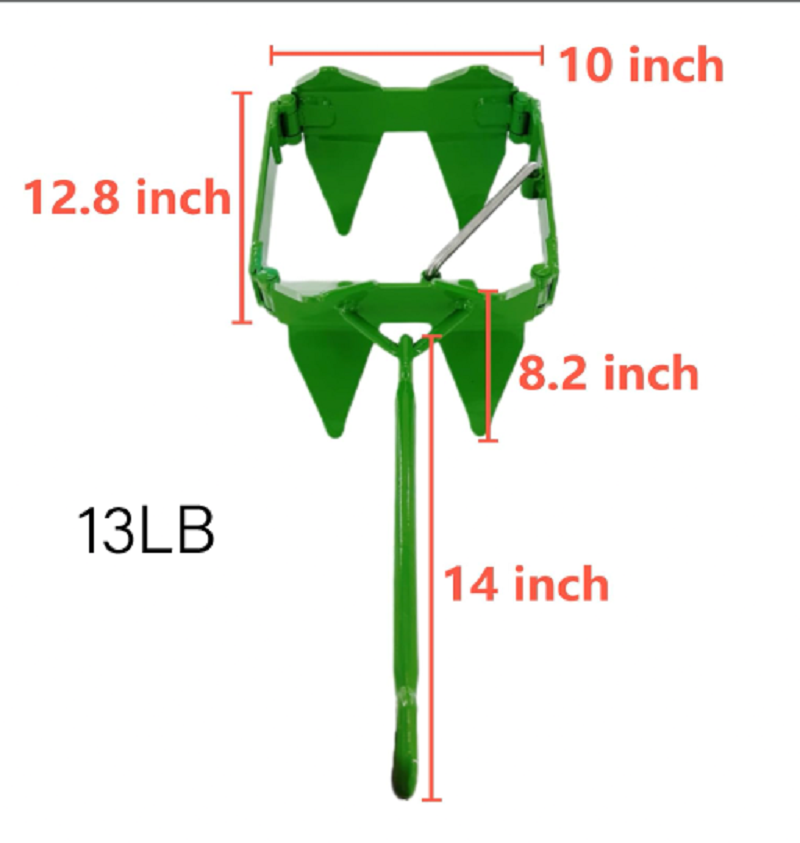 Marine Box Style Anchor Boat Cube Anchor Square Anchor Fold And Hold Anchor