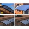 Home Door Awning Window Outdoor Canopy Awning Patio Cover UV Sun Rain Shelter Shield with Accessories 60cmx60cm