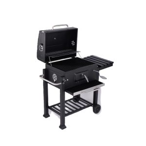 Portable Charcoal BBQ Grill Garden Outdoor Shelves Barbeque Smoker Trolley Barbecue