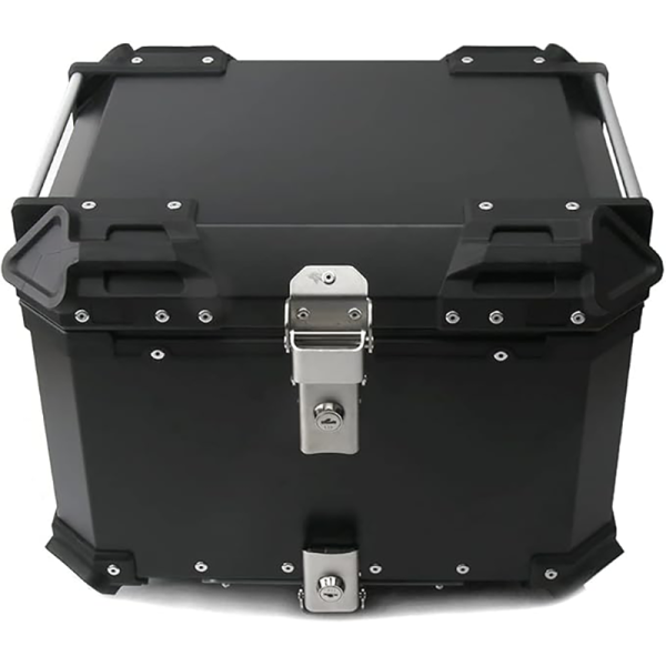 Motorcycle Back Box Travel Storage Box Aluminium Top Case Rear Luggage Box